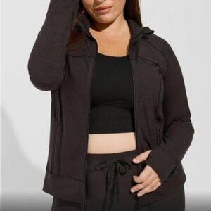 NWT Happy Camper SuperSoft Performance Jersey FullZip Compression Jacket-Black 4